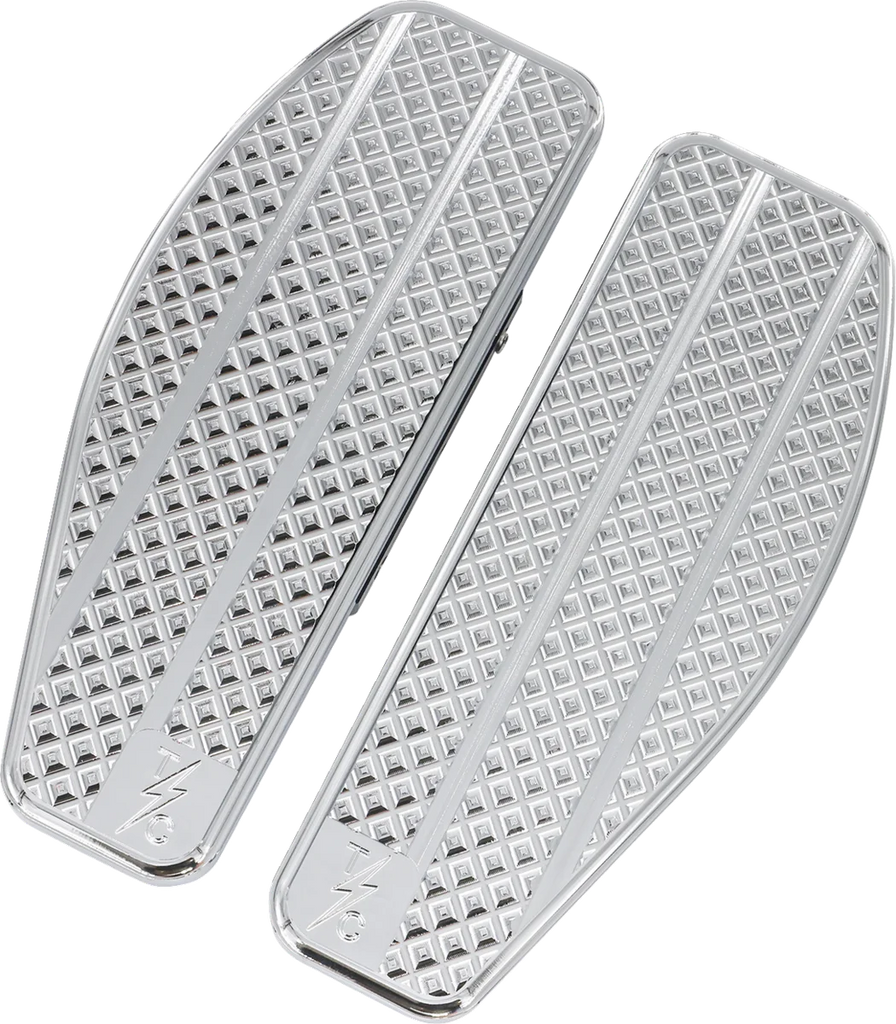 Thrashin Supply Co. Mini Floorboards - Passenger - Chrome - Main Product View