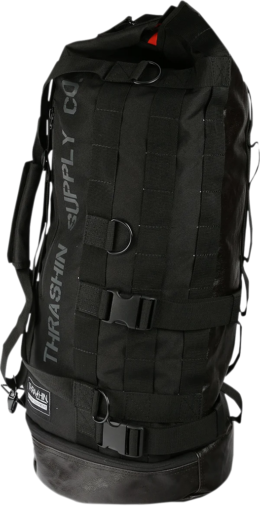 Thrashin Supply Co. Mission Duffel Bag - Black - Side View