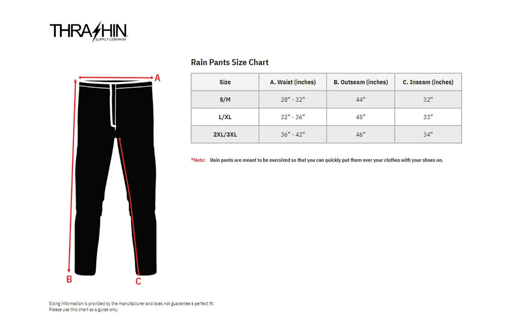 Thrashin Supply Co. Mission Rain Pants - Black - 2XL/3XL - Additional View 10