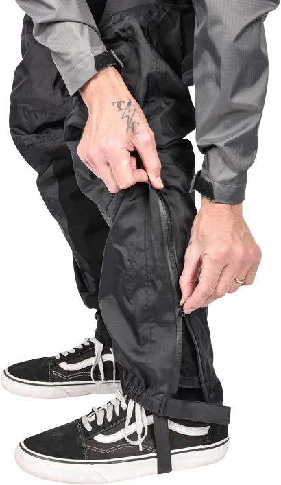 Thrashin Supply Co. Mission Rain Pants - Black - S/M - Installation View