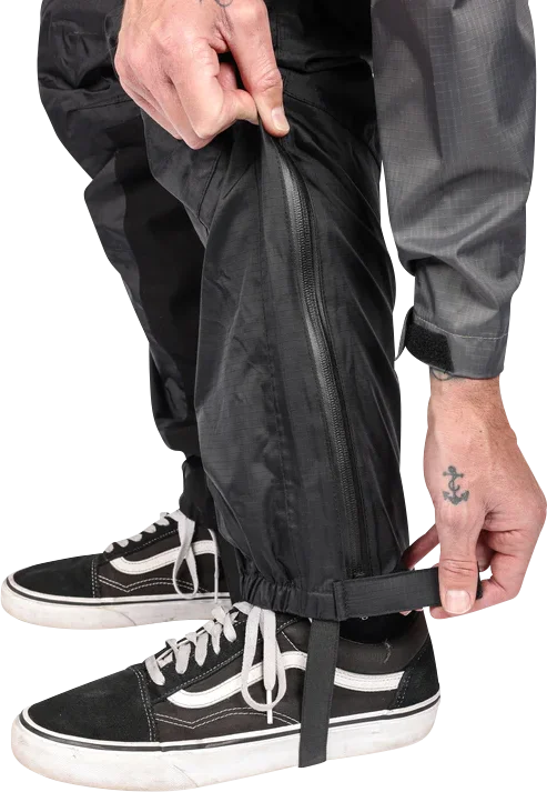 Thrashin Supply Co. Mission Rain Pants - Black - S/M - Additional View 5