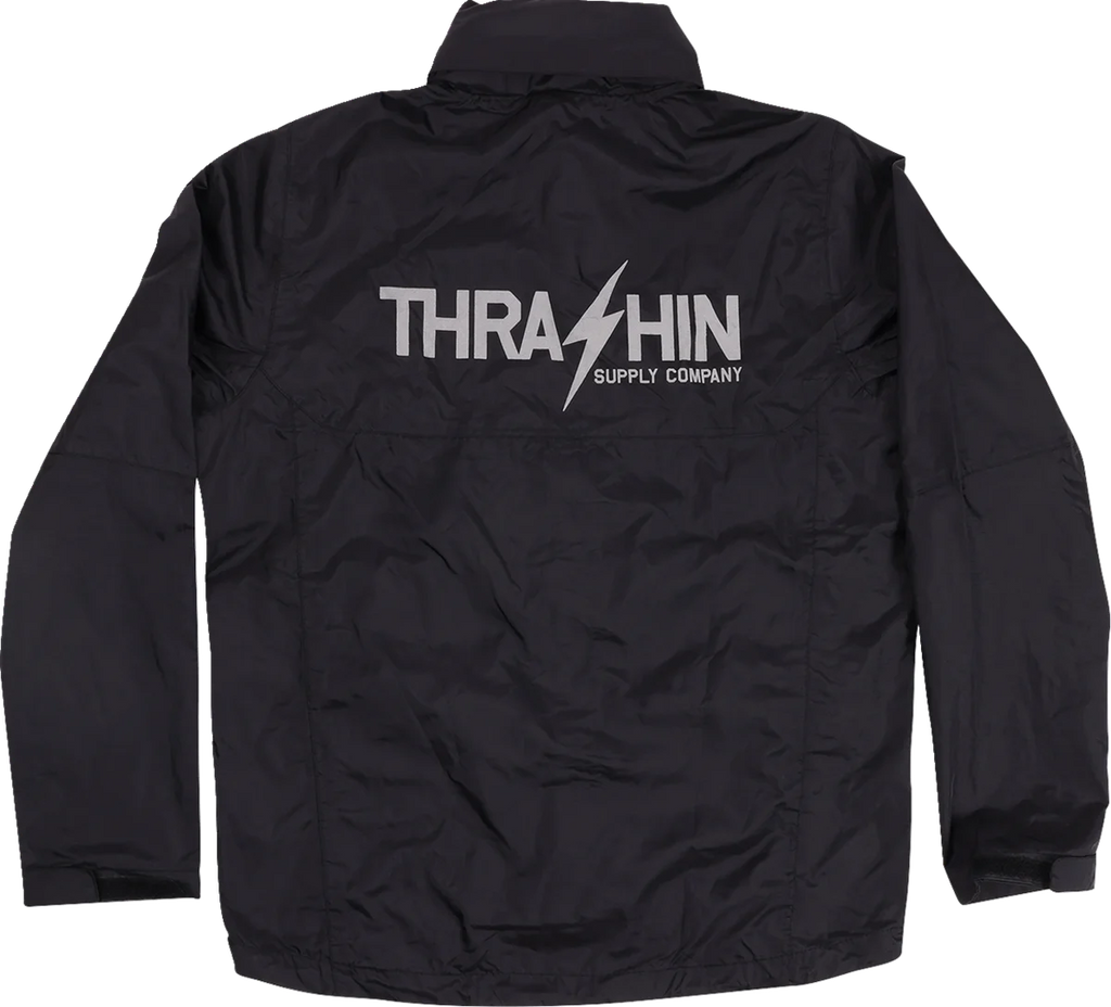 Thrashin Supply Co. Mission WP Rain Jacket - Black - 3XL - Side View