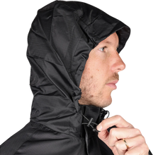 Load image into Gallery viewer, Thrashin Supply Co. Mission WP Rain Jacket - Black - 3XL - Back View