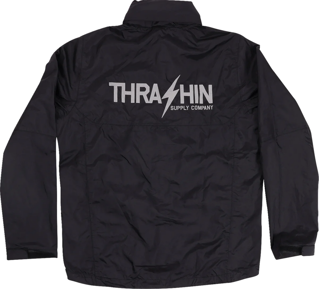 Thrashin Supply Co. Mission WP Rain Jacket - Black - Large - Side View