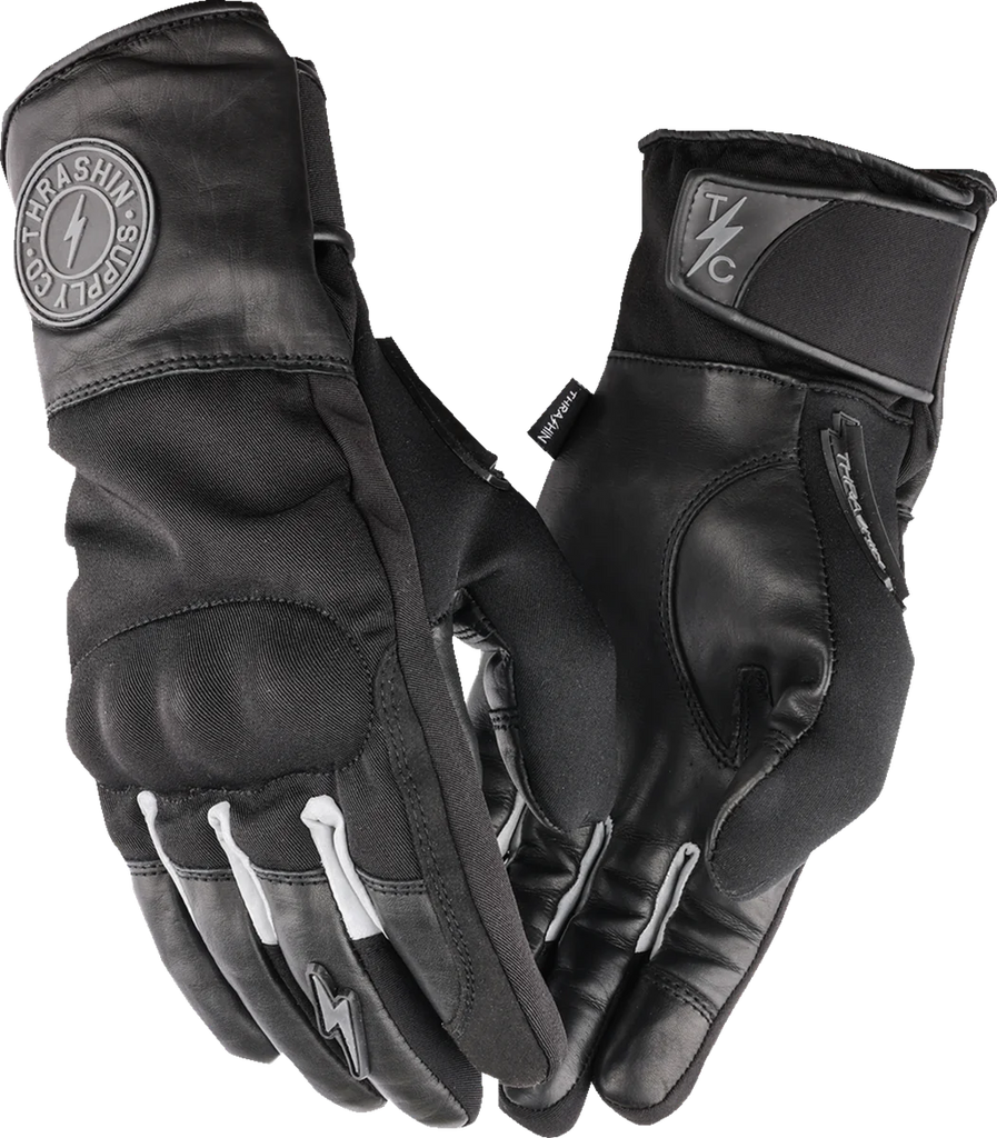Thrashin Supply Co. Mission Waterproof Gloves - Black - Medium - Main Product View