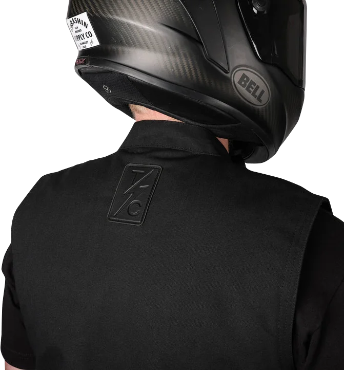 Thrashin Supply Co. Nightrider v2 Riding Vest - Black - 3XL - Side View