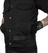 Load image into Gallery viewer, Thrashin Supply Co. Nightrider v2 Riding Vest - Black - 3XL - Back View