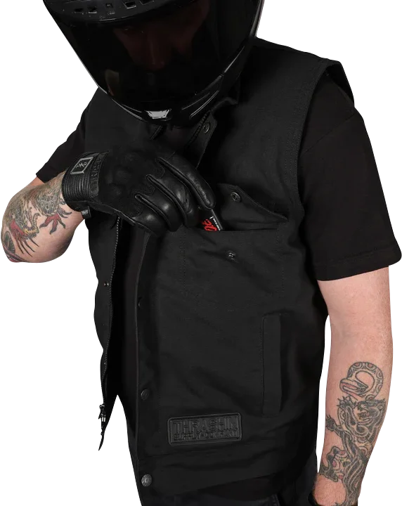 Thrashin Supply Co. Nightrider v2 Riding Vest - Black - 3XL - Additional View 8