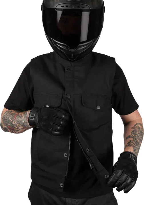 Thrashin Supply Co. Nightrider v2 Riding Vest - Black - 3XL - Additional View 9