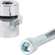 Load image into Gallery viewer, Thrashin Supply Co. P-54 Adjustable Brake Arm Pedal - Chrome - Side View