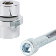 Load image into Gallery viewer, Thrashin Supply Co. P-54 Adjustable Brake Arm Pedal - Chrome - Slim - Back View