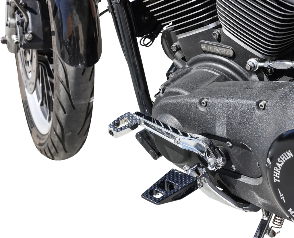 Thrashin Supply Co. P-54 Billet Shifter Peg - Chrome - HD - Back View