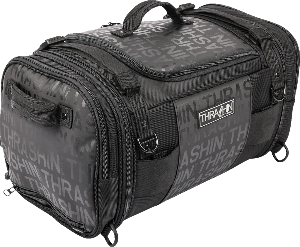 Thrashin Supply Co. Passenger Bag - Black - Back View