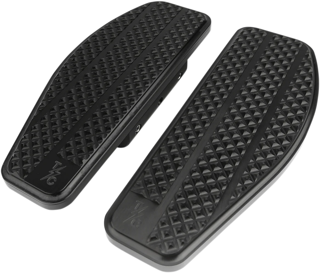 Thrashin Supply Co. Passenger Floorboards - Black - FL - Main Product View