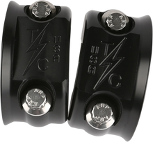 Load image into Gallery viewer, Thrashin Supply Co. Perch Clamps - Clutch/Brake - Black - Main Product View