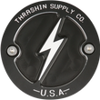 Load image into Gallery viewer, Thrashin Supply Co. Points Cover - Dished - Black - M8 - Main Product View