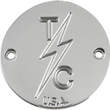 Load image into Gallery viewer, Thrashin Supply Co. Points Cover - Dished - Polished - M8 - Detail View