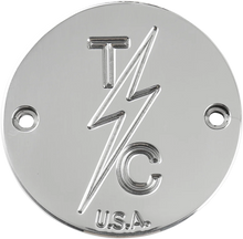 Load image into Gallery viewer, Thrashin Supply Co. Points Cover - Dished - Polished - M8 - Detail View