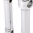Load image into Gallery viewer, Thrashin Supply Co. Risers - Hole Shot - 8" - Chrome - Main Product View