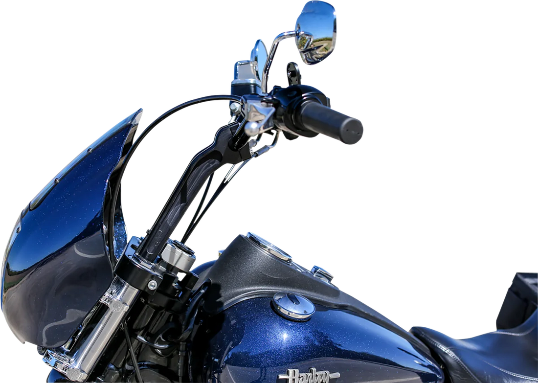 Thrashin Supply Co. Risers - Pull Back - 9-1/2" - Black - Back View