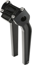 Load image into Gallery viewer, Thrashin Supply Co. Risers - Pull Back - 9-1/2" - Gauge Cutout - Black - Main Product View