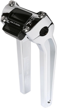 Load image into Gallery viewer, Thrashin Supply Co. Risers - Pull Back - 9-1/2" - Gauge Cutout - Chrome - Main Product View