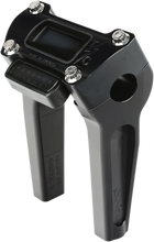 Load image into Gallery viewer, Thrashin Supply Co. Risers - Pull Back - 9-1/2" - Gauge Cutout - Chrome - Side View