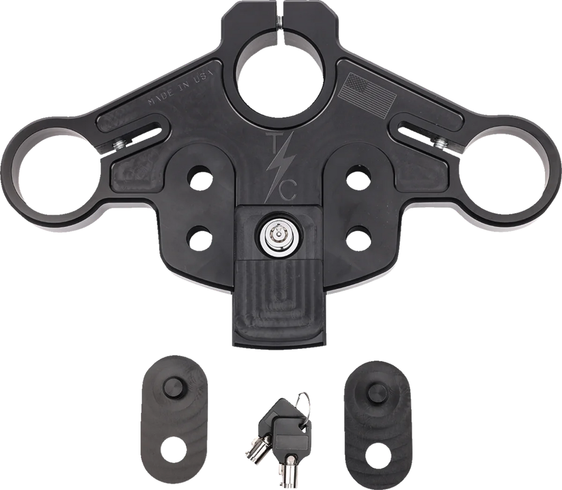 Thrashin Supply Co. Road Glide Top Tree - Black - Back View
