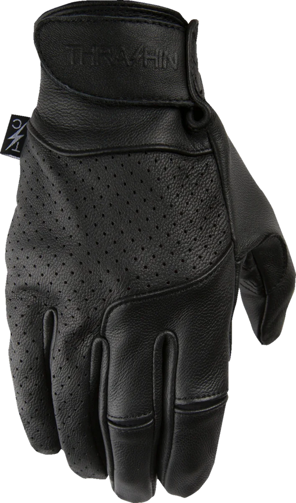 Thrashin Supply Co. Siege Leather Gloves - Black - 2XL - Main Product View