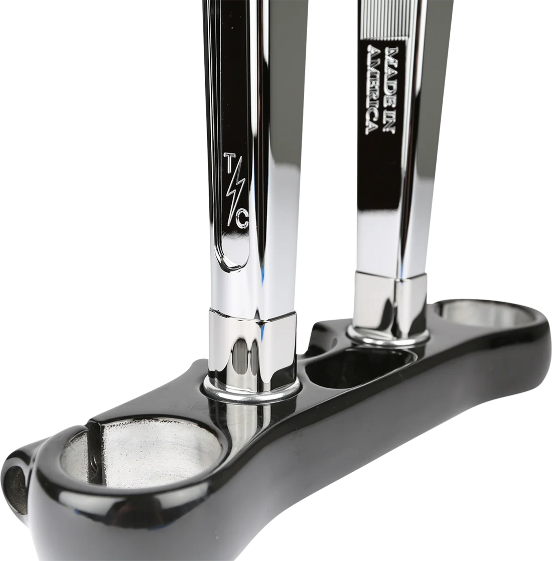 Thrashin Supply Co. Spacers - Riser - 1" - Chrome - Side View
