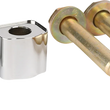 Load image into Gallery viewer, Thrashin Supply Co. Spacers - Riser - 1" - Chrome - Back View
