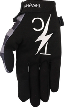 Load image into Gallery viewer, Thrashin Supply Co. Stars &amp; Bolts Stealth Gloves - Black/Gray - Large - Back View