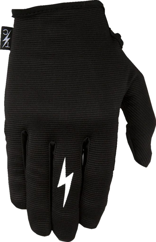 Thrashin Supply Co. Stealth Leather Palm Gloves - Black - Large - Main Product View