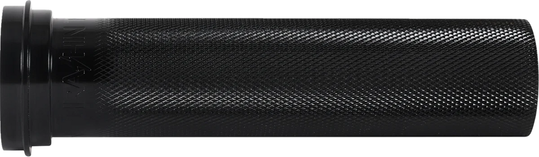Thrashin Supply Co. Throttle Tube - Knurled - 1" - TBW - Side View