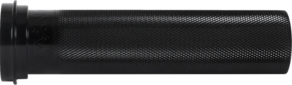 Thrashin Supply Co. Throttle Tube - Knurled - 1" - TBW - Side View