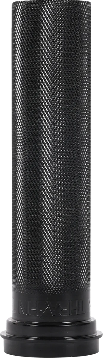 Thrashin Supply Co. Throttle Tube - Knurled - 1" - TBW - Installation View