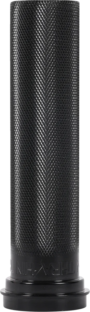 Thrashin Supply Co. Throttle Tube - Knurled - 1" - TBW - Installation View