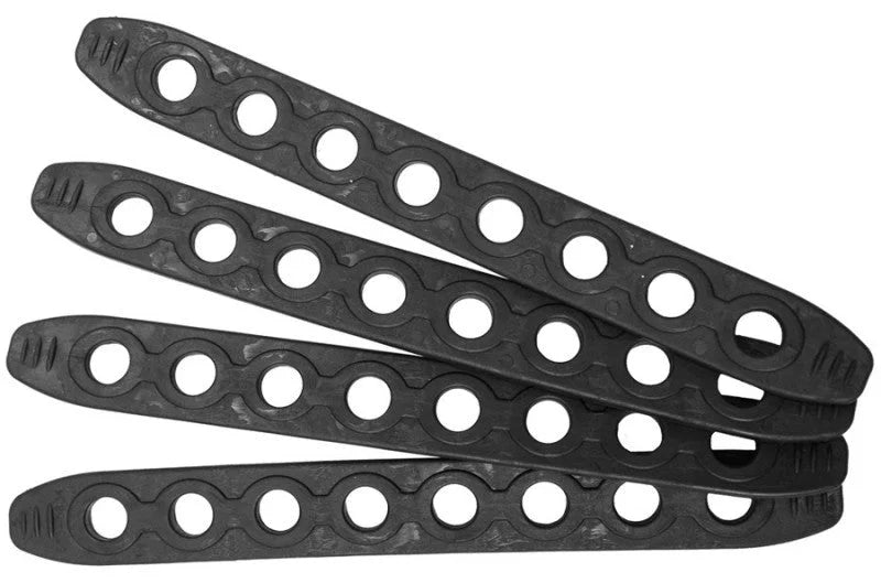 Thule Accesssory Strap Kit (Replacement Ladder Style Bike Rack Cradle Straps) 4-Pack - Black - Side View