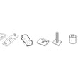 Load image into Gallery viewer, Thule Adapter Kit - Mounts 589/590/594 Bike Racks to Xsporter/Rapid Aero Load Bars - Black - Main Product View