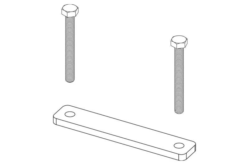 Thule Adapter Kit - Mounts Tepui Rooftop Tents to TracRac/Xsporter Truck and Vans Racks - Black - Detail View
