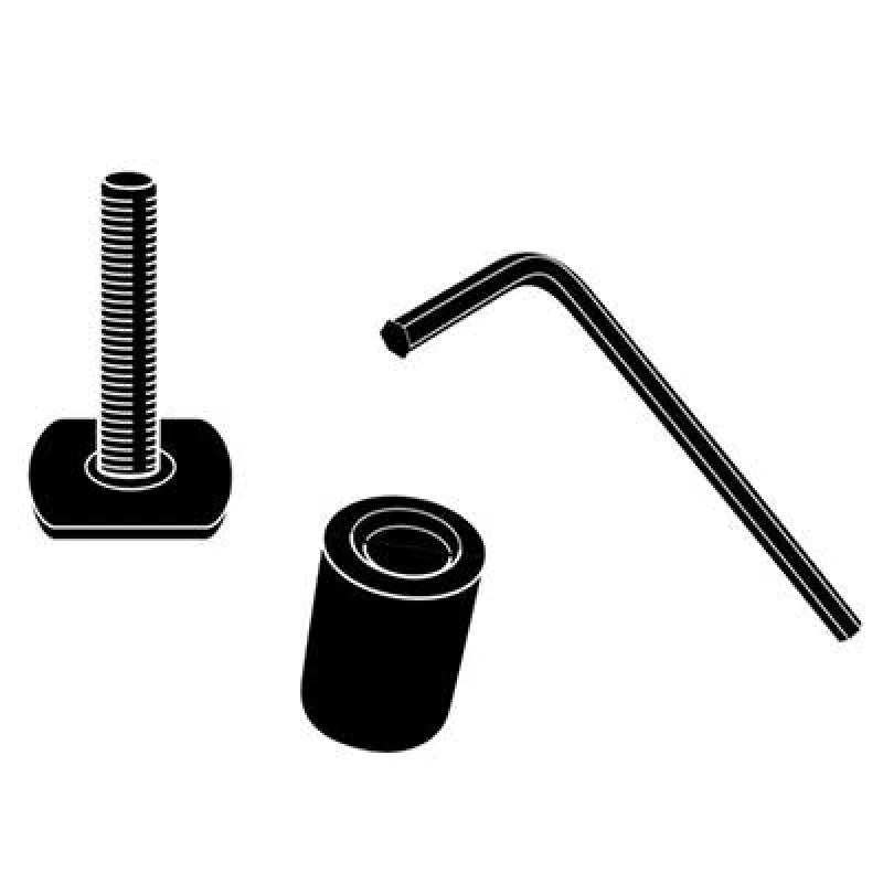 Thule Adapter Kit - T-Track Accessory Kit for All Thule Aluminum Bars - Black - Main Product View