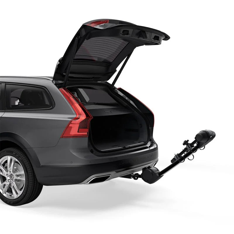 Thule Apex XT 2 - Hanging Hitch Bike Rack w/HitchSwitch Tilt-Down (Up to 2 Bikes) - Black - Back View