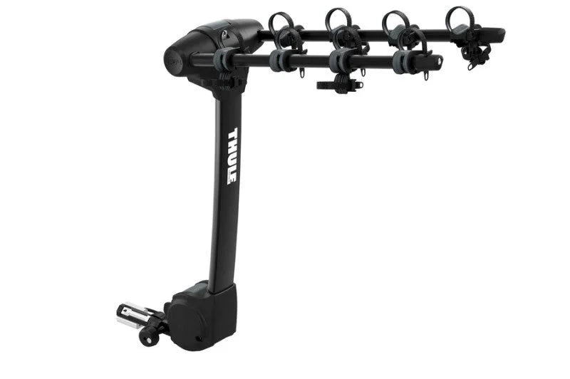 Thule Apex XT 4 - Hanging Hitch Bike Rack w/HitchSwitch Tilt-Down (Up to 4 Bikes) - Black - Side View