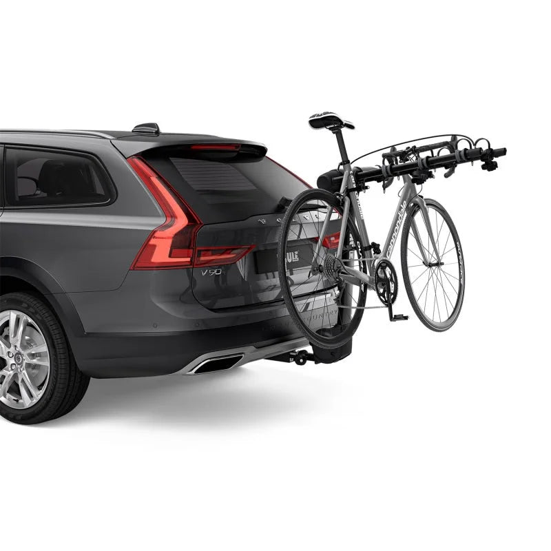 Thule Apex XT 4 - Hanging Hitch Bike Rack w/HitchSwitch Tilt-Down (Up to 4 Bikes) - Black - Back View
