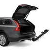 Load image into Gallery viewer, Thule Apex XT 4 - Hanging Hitch Bike Rack w/HitchSwitch Tilt-Down (Up to 4 Bikes) - Black - Installation View