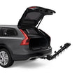 Load image into Gallery viewer, Thule Apex XT 5 - Hanging Hitch Bike Rack w/HitchSwitch Tilt-Down (Up to 5 Bikes) - Black - Back View