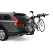 Load image into Gallery viewer, Thule Apex XT 5 - Hanging Hitch Bike Rack w/HitchSwitch Tilt-Down (Up to 5 Bikes) - Black - Installation View