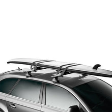 Load image into Gallery viewer, Thule Board Shuttle Surf &amp; SUP Rack (Up to 2 Boards / Max 34in. Wide) - Gray - Side View