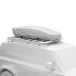 Load image into Gallery viewer, Thule Caprock Roof Platform Cargo Box Kit (Rails ONLY - Req. Caprock Platform) - Black - Side View