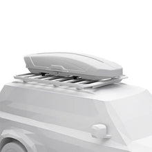 Load image into Gallery viewer, Thule Caprock Roof Platform Cargo Box Kit (Rails ONLY - Req. Caprock Platform) - Black - Side View